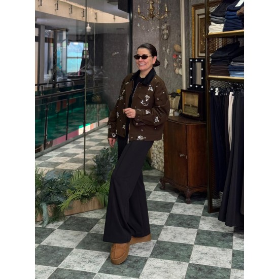 Tasarım Taş İşleme Detaylı Ceket