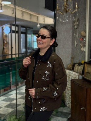 Tasarım Taş İşleme Detaylı Ceket