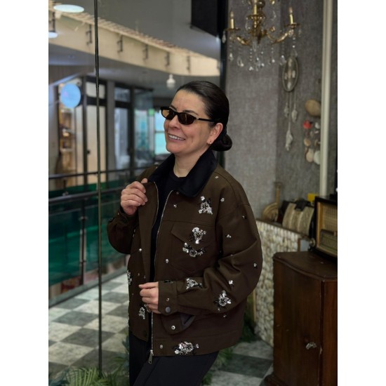 Tasarım Taş İşleme Detaylı Ceket