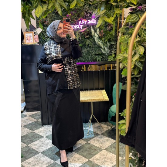 Rahat Kesim Büyük Beden  Tesettür Gömlek 