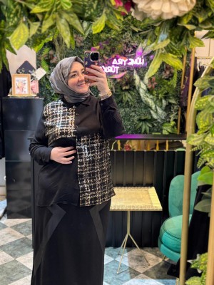 Rahat Kesim Büyük Beden  Tesettür Gömlek 