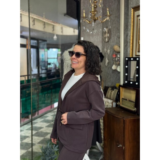 Kahverengi Modal Kumaş Takım